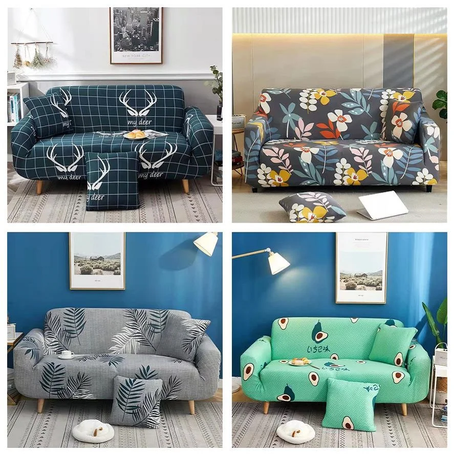 

Nordic Style Stretch Sofa Flower Slipcover Elastic Sofa Skin Covers Chair Couch Protector Living Room Home Decor 1/2/3/4-seater