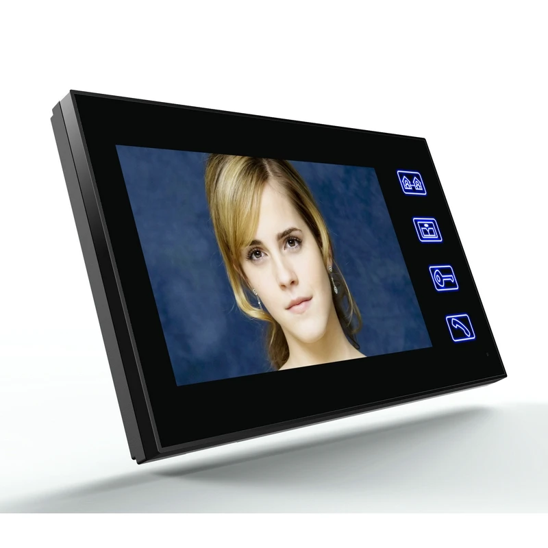 

7Inch Video Door Phone Intercom Doorbell Press Button Remote Unlock Night Vision Security CCTV Camera Home Surveillance(EU Plug)