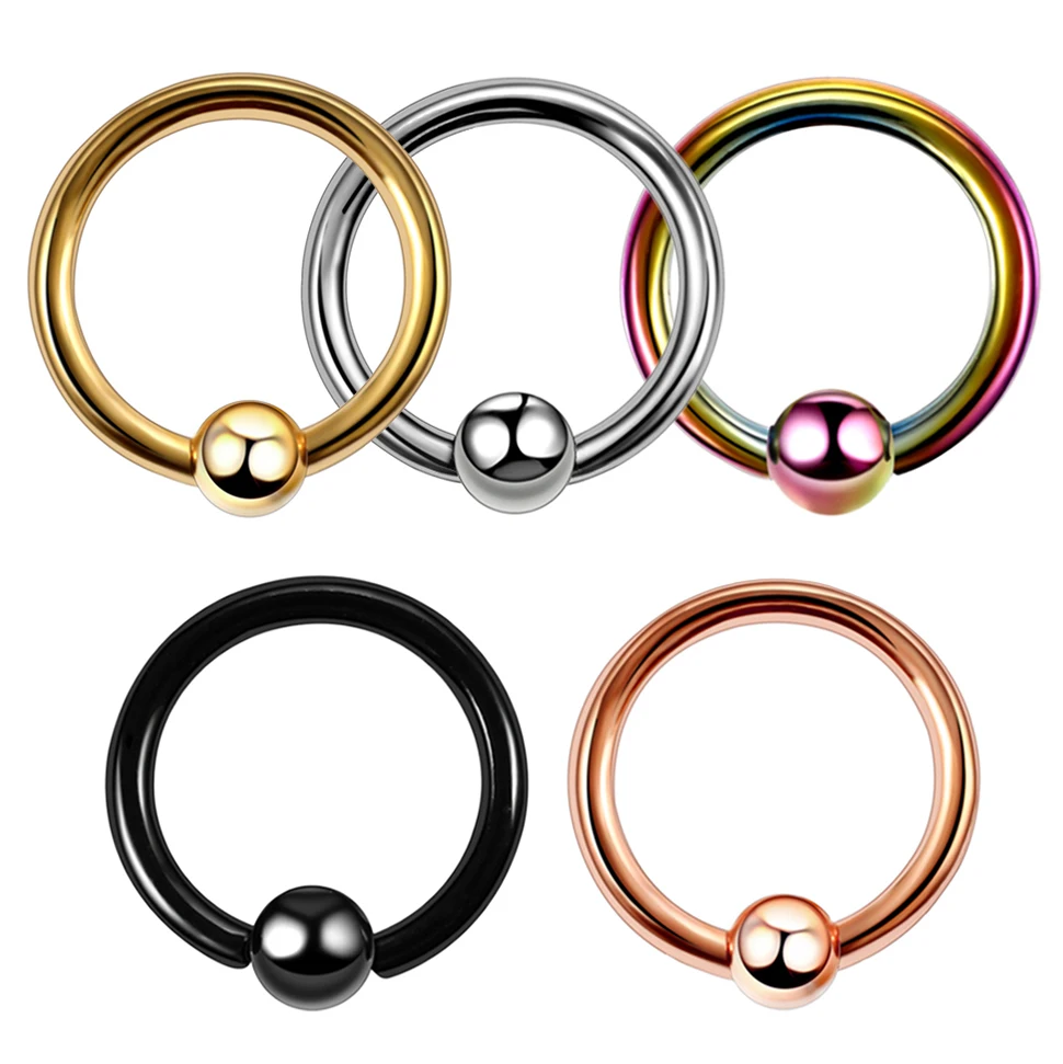 

Stainless Steel Ear Septum Helix Piercing Daith Hoop Piercings CBR Ball Lip Nose Rings Sexy Body Jewelry