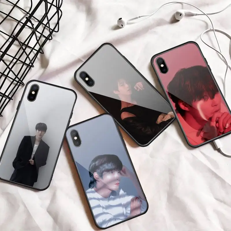 

Hwang In Youp Korean actors Phone Case Tempered glass For iphone 5C 6 6S 7 8 plus X XS XR 11 PRO MAX