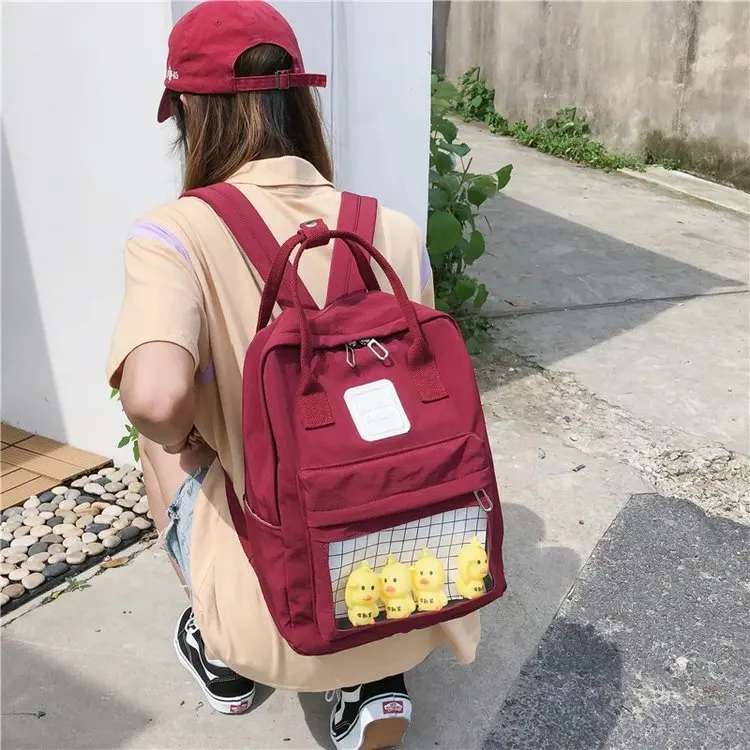 

LENLEI books female Korean version of Harajuku ulzzang junior high school college students backpack large capacity backpack