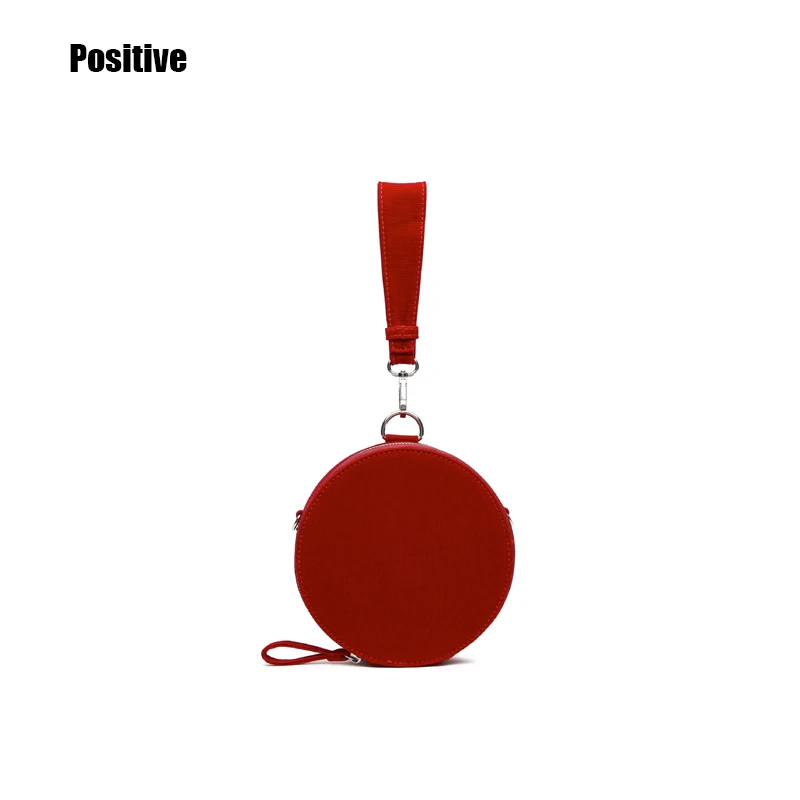 Новая модная женская сумка мини вельветовые сумки на молнии круглая плечо Lusury