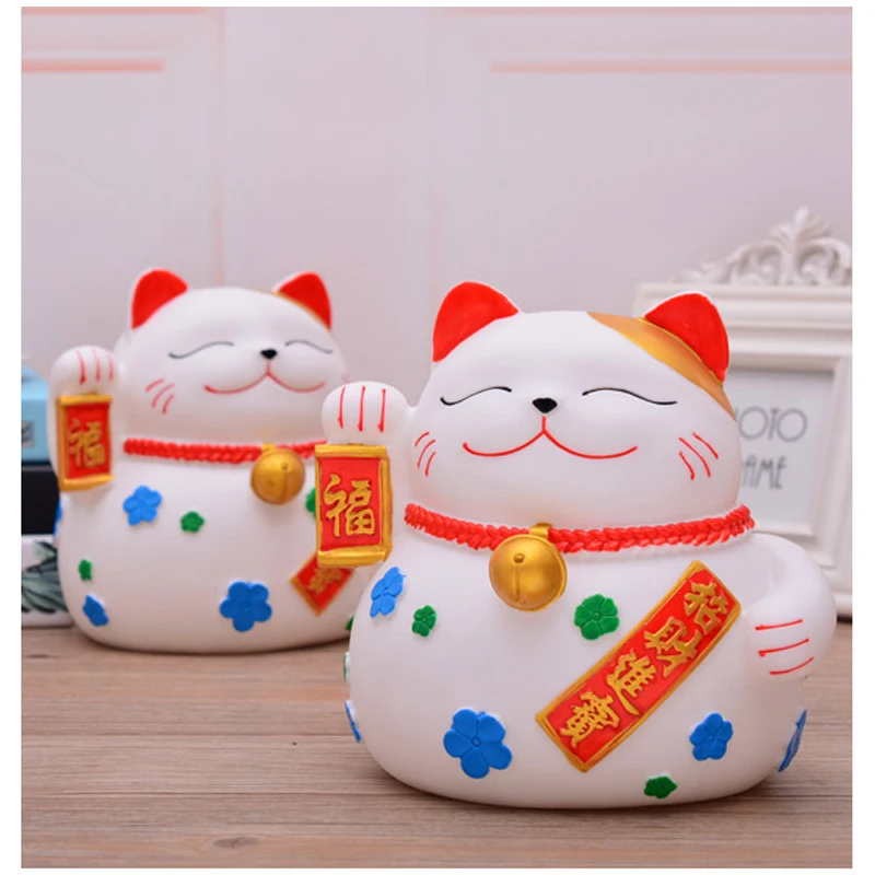 Lucky Cat Piggy Bank Drop-proof Coin Change Child Shop Opening Gift Creative Decoration Storage Box | Дом и сад