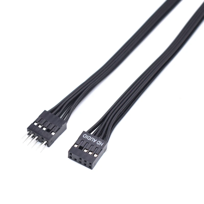 10 шт./лот 30 см/50 см материнская плата HD Audio 9Pin штырь гнездо Удлинительный кабель