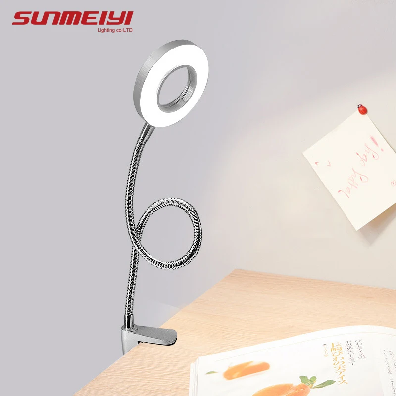 Новые настольные светодиодные лампы для чтения металлический шланг на 360 °