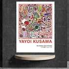 Выставочный постер Kusama Yayoi, Постер Yayoi, печать Kusama, печать Yayoi Kusama, абстрактное искусство, современное искусство, японское искусство