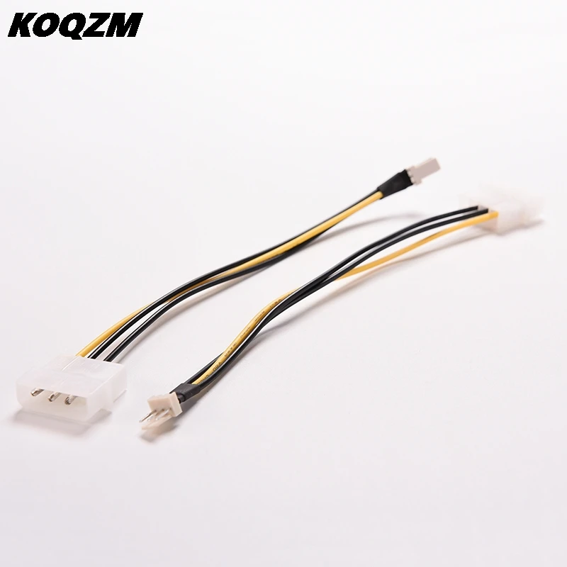 

2PCS 4 Pin IDE to 3 Pin Computer CPU/Case Fan Power Connector Cable Adapter 20cm