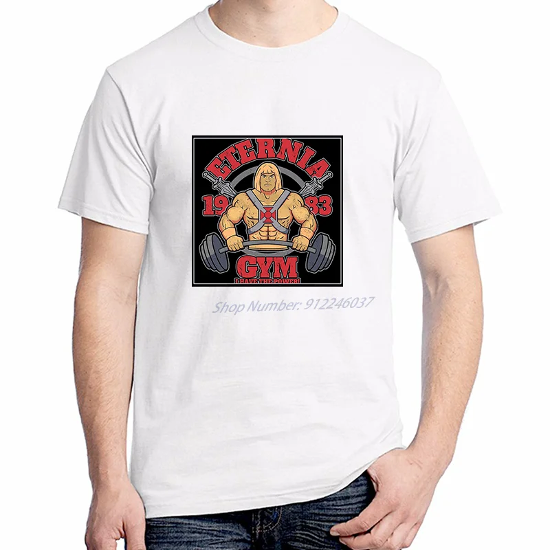 

Футболка He Man Masters Of The Universe Мужская, футболка для спортзала 80s аниме футболка с коротким рукавом в стиле Харадзюку, мужская одежда