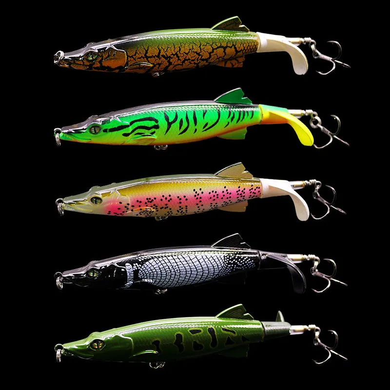 

135 мм, 15,4 г пластиковая рыболовная приманка с 3D глазами, искусственная плавающая приманка для трактора, вращающаяся приманка 5 шт./компл.