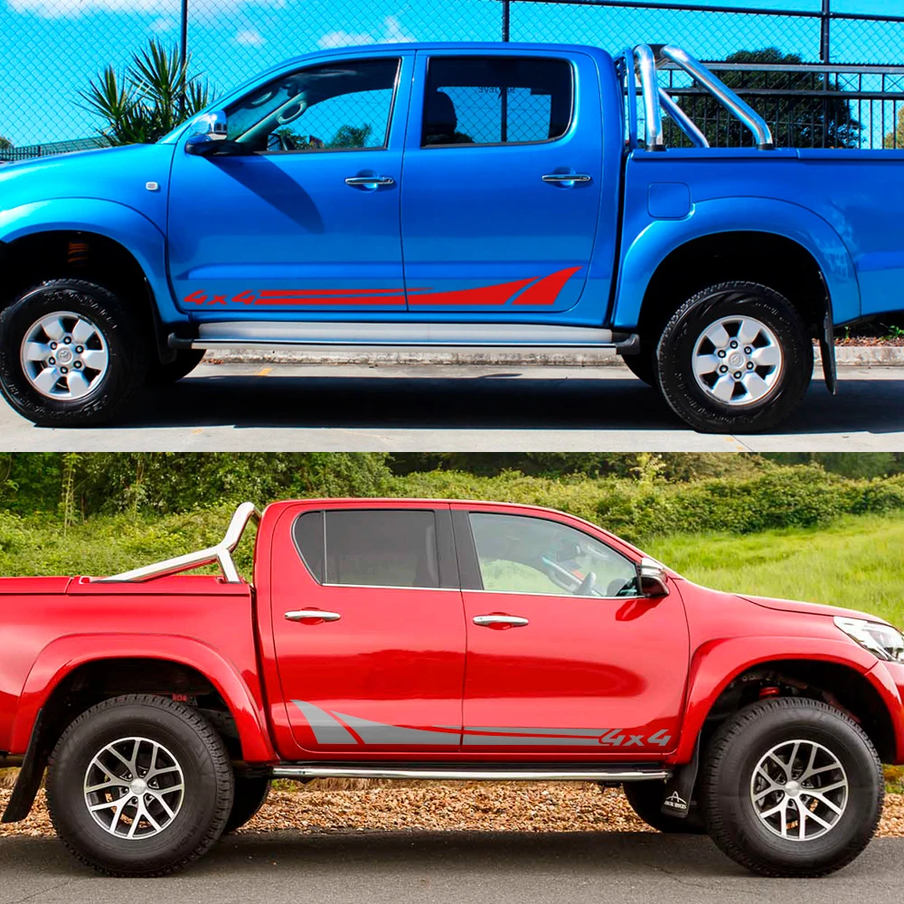 Виниловая наклейка на дверь грузовика боковая юбка 4x4 автомобильная для Nissan NAVARA