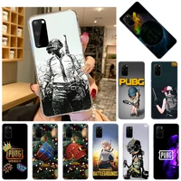soft tpu phone case for samsung galaxy s21 ultra s20 fe 5g s10 lite s8 s9 plus s7 pubg game art transparent silicone cases cover