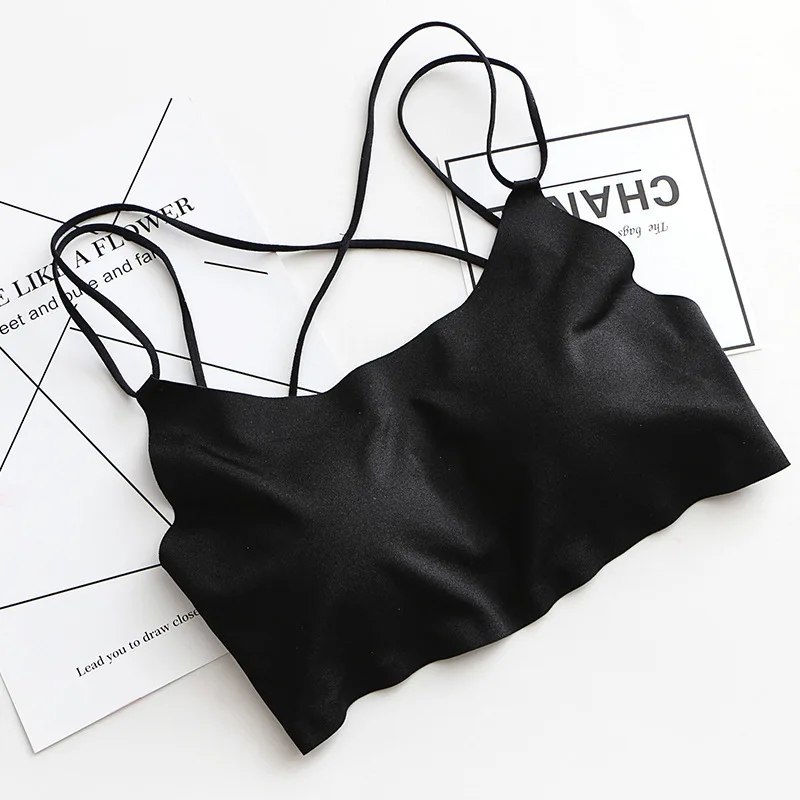 Женский бюстгальтер без косточек Однотонный женский с открытой спиной и