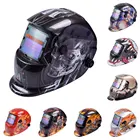 Сварочный шлем, Затемняющая Сварочная маска, автоматическая Защитная линза, шлемы, Автоматическое затемнение, регулируемый диапазон, электрическая Сварочная маска