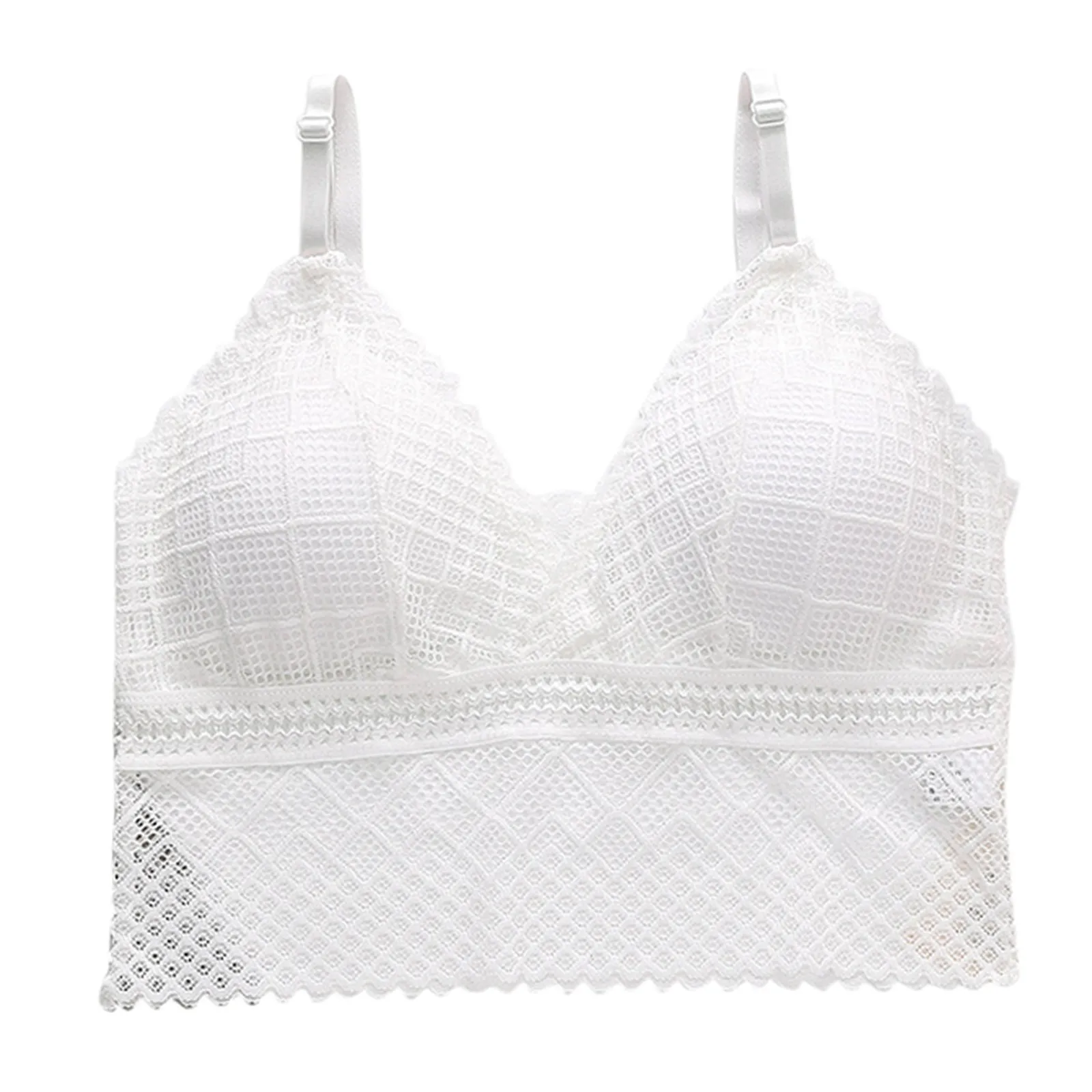 

Camisole Base Underwear Crop Top Fitness Women Sportswear Women Sexy Lingerie Lace Chest Tube Top Beauty Back Bra Bikini 2021