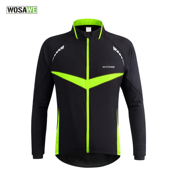 Зимние велосипедные куртки WOSAWE Chaqueta Rompevientos теплая велосипедная одежда