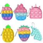 Мини-пуш-питомец Bubblesfidget, простая игрушка с затемнением, брелок, сенсорный, антистресс, для снятия тревоги, аутизм, СДВГ, депрессия для взрослых