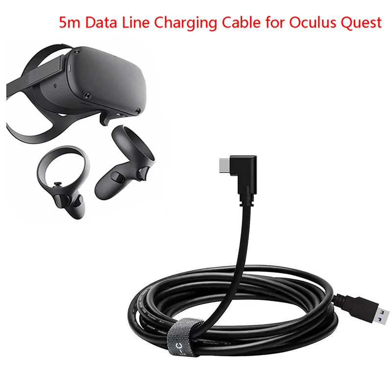 

1 × 5 М 3,0 кабель для зарядки передачи данных для Oculus Quest Link VR гарнитура USB Data