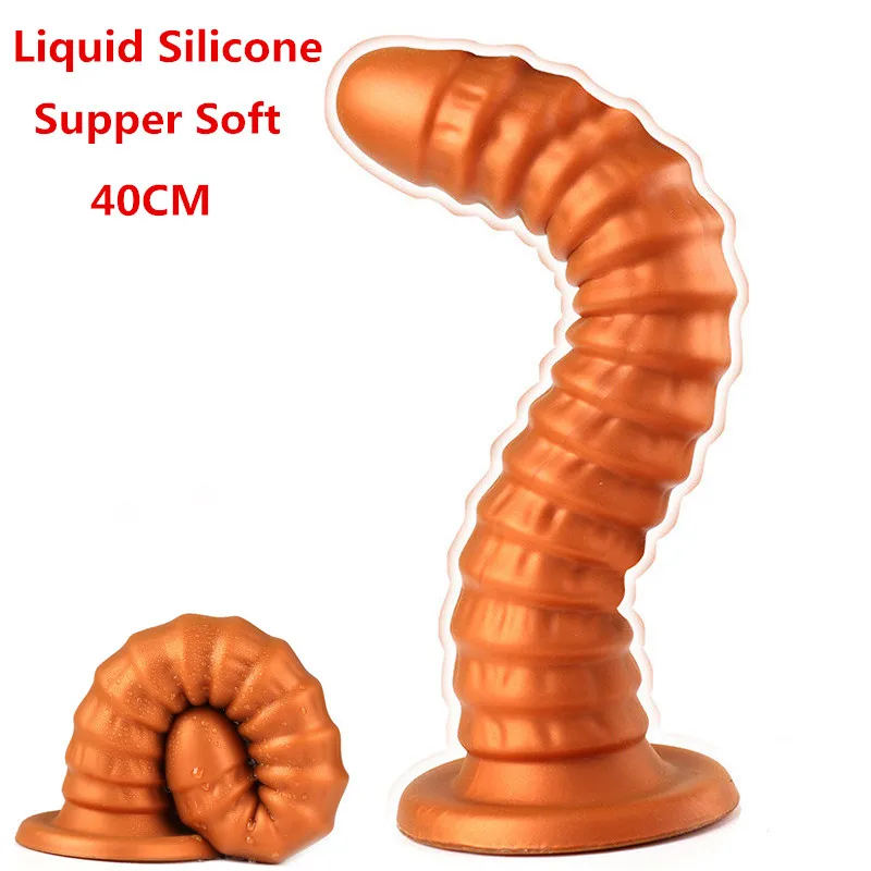 Огромная винтовая Анальная пробка с присоской анальная игрушка мягкая