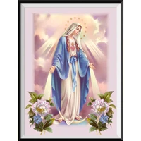 religious paintings mosaic embroidery cross stitch crafts round diamonds wall decorations handicrafts