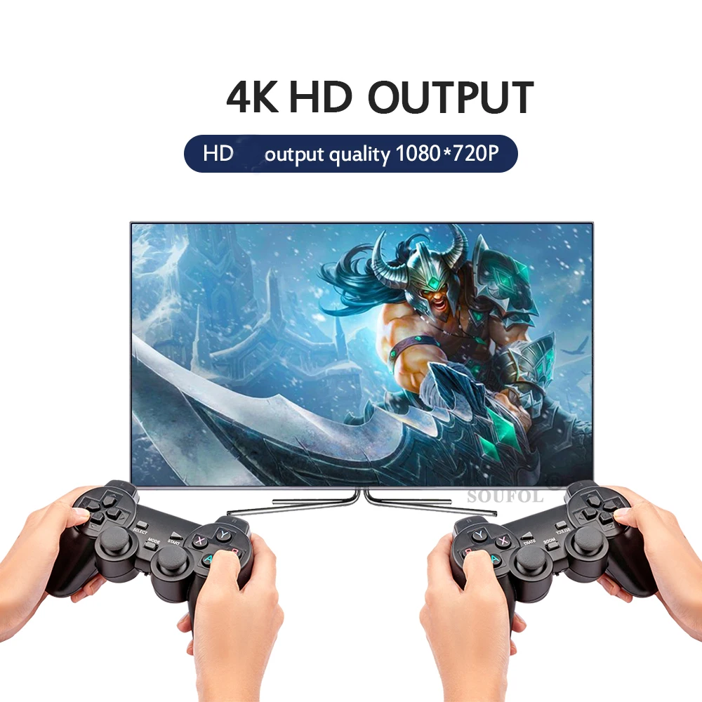 Ретро Wi-Fi супер консоль X с 50000 играми 2 4G беспроводными контроллерами 4K HD ТВ видео