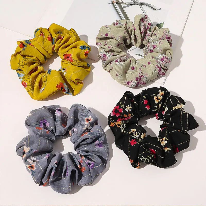 Резинки для волос эластичные резинки кольца галстуков веревка с цветочным