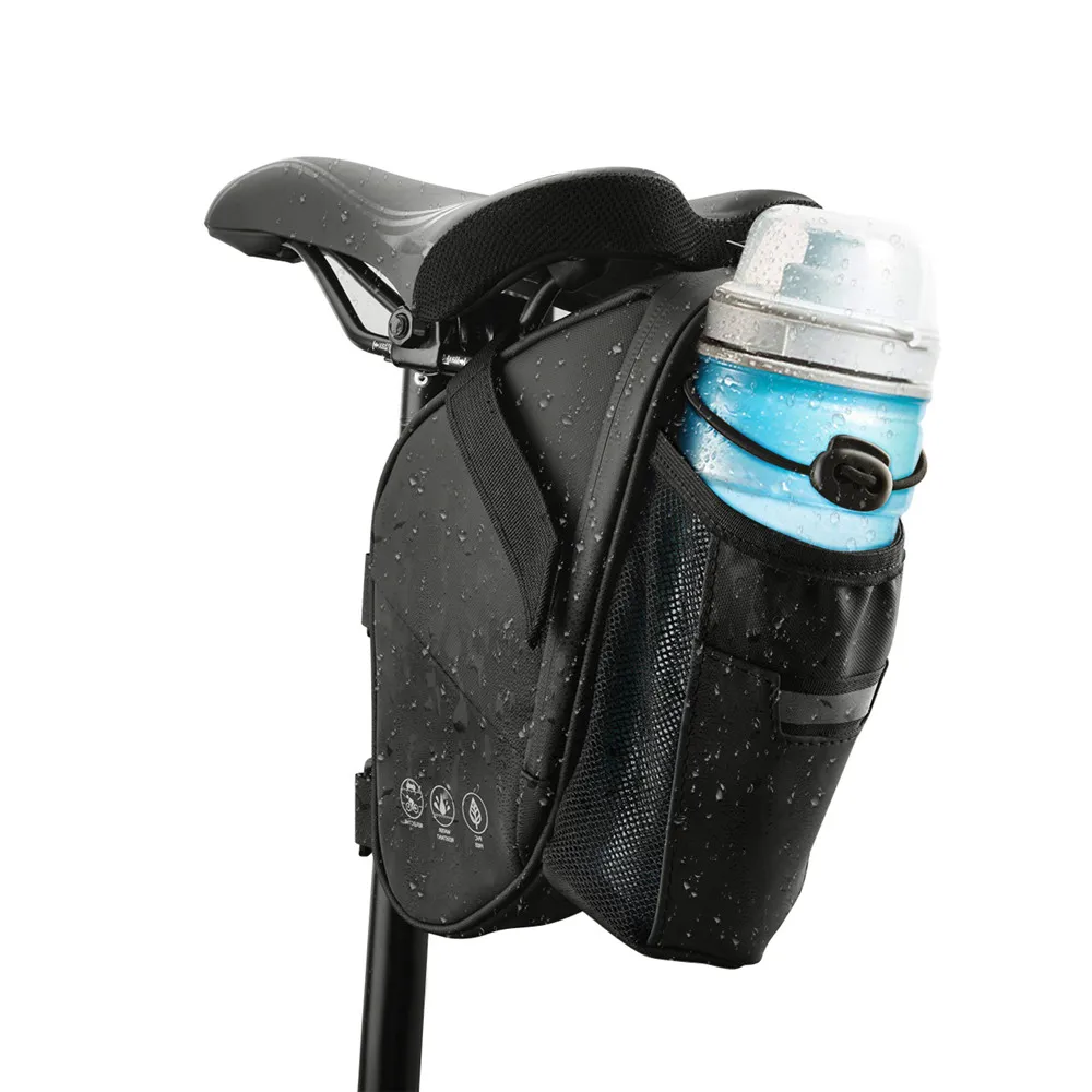 

1pc Reflective Bicycle Saddle Bag With Pocket Waterproof MTB Bike Rear Bags Cycling Rear Seat Tail Bag Bike Accessories