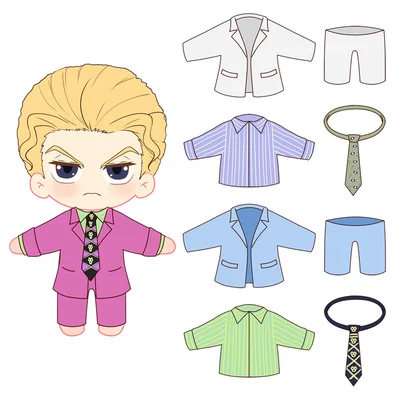 

Japanese Anime JoJo's Bizarre Adventure Kira Yoshikage Collection Cute Cosplay Plush Doll Cushion Toy Kawaii Christmas Gifts