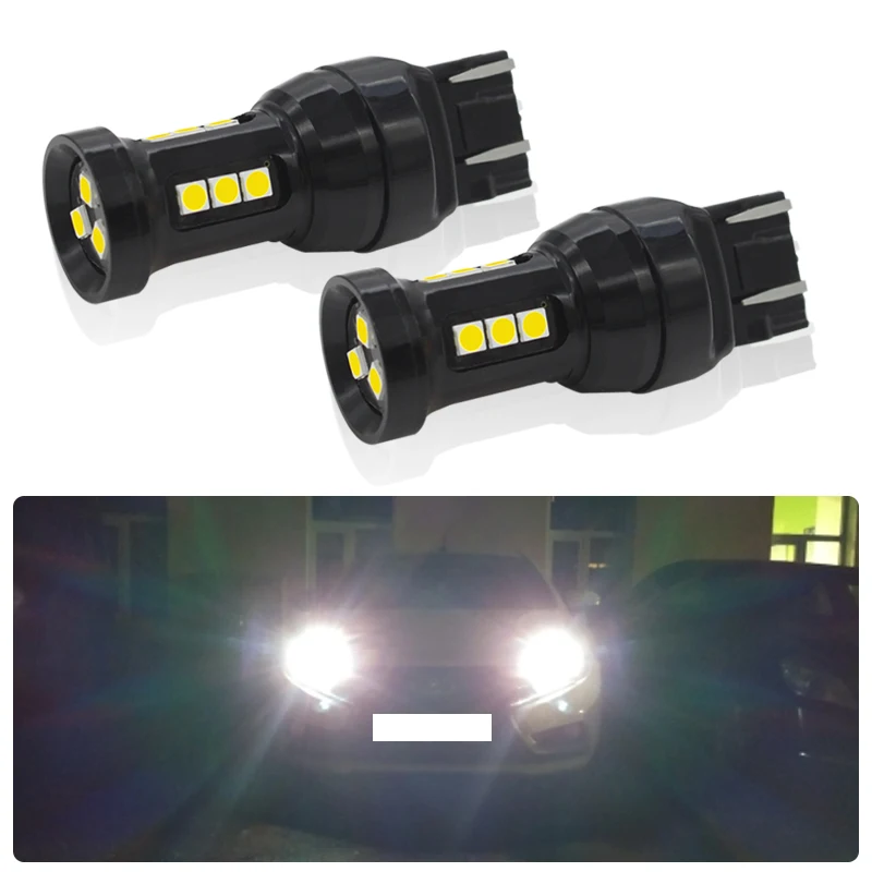 Светодиодный светильник T20 7440 W21W 7443 SRCK W21/5W для LADA Kalina Granta Vesta светодиодный DRL белые