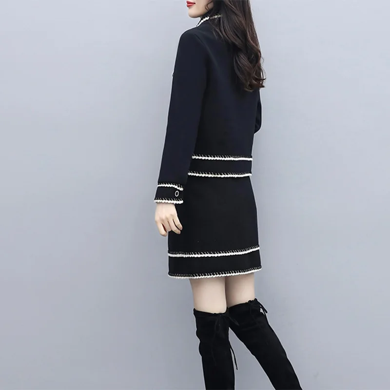 Сезон осень-зима Женская обувь высокого качества шерстяные жаккардовые Офис