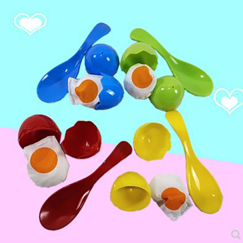

Egg and Spoon Race Game 6 Eggs and 6 Spoons (Pack of 12) Made of the Real Wood Fun Birthday Party School Church Camp