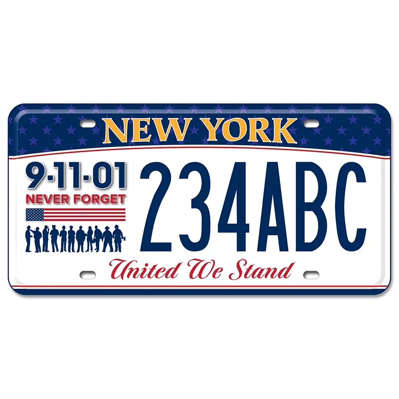 

13cm Auto Car Sticker for New York 91101 License Plate Cool Decor Bumper Trunk Decal Car Assessoires