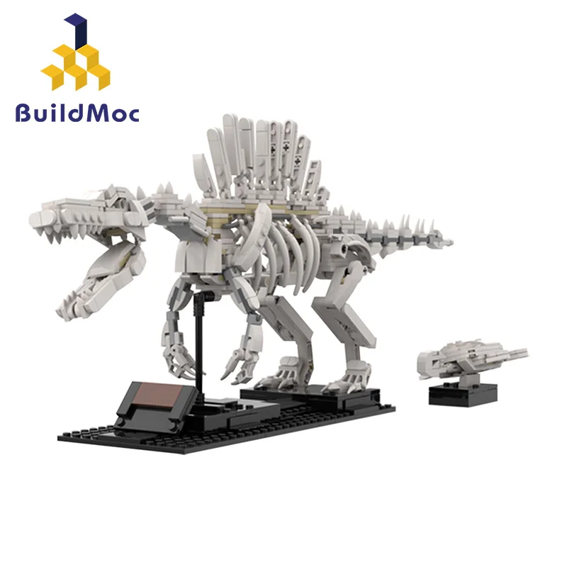 

Jurassic Era 3D Dinosaurs Fossils Skeleton Model Building Blocks Bricks Museum Educational DIY Toys Children Gifts
