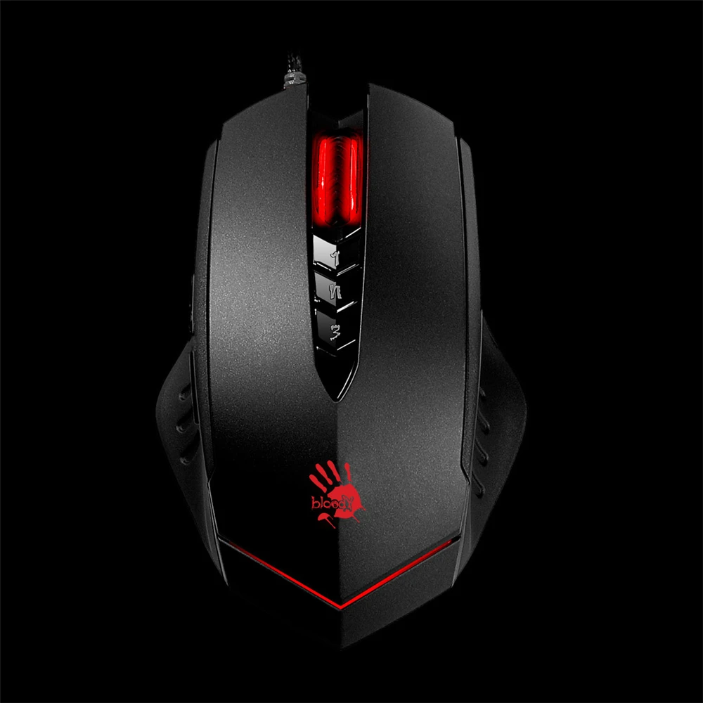 USB Gaming Mouse For Bloody V8M 3200dpi 3D Wired 8 Programming Keys Button Optical Engine PC Built In Storage Activation Version