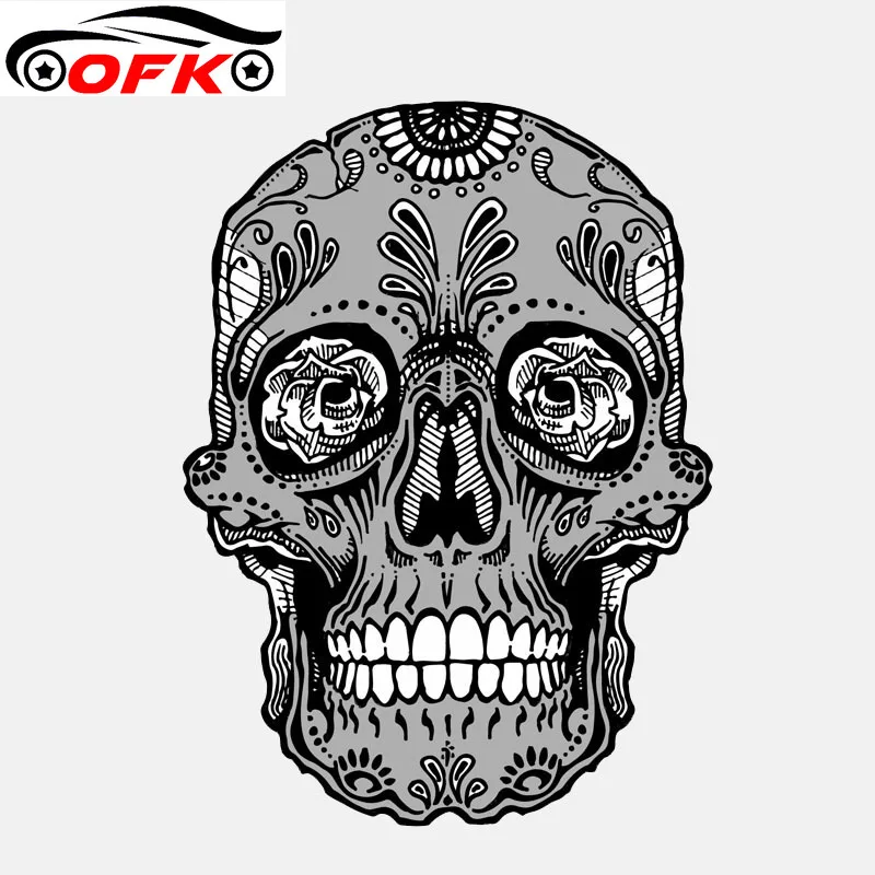 

Personality Skull Head Helmet Car Window Decal Car Sticker 12.3CM* 9.2CM