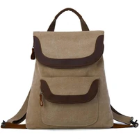 davidnile canvas backpack for men vintage multifunction backpack portable wearproof bag for travel climb camp hiking 1011