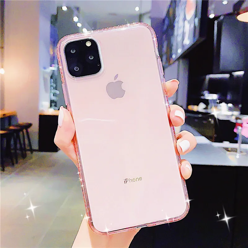 Lovebay чехол со стразами для телефона iPhone 11 Pro 6 6s 7 8 Plus X XR XS Макс 5 5S SE прозрачный