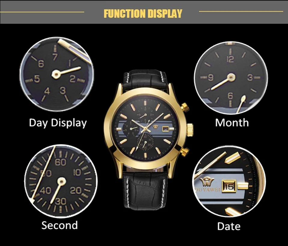 Часы наручные мужские механические Роскошные водонепроницаемые автоматические