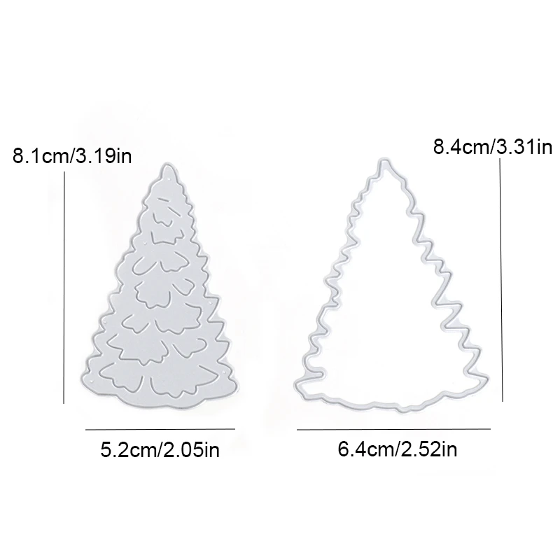 2019 New Christmas Tree Metal Cutting Die And Stamps DIY Scrapbooking Card Stencil Photo Album Paper Craft Makings | Дом и сад