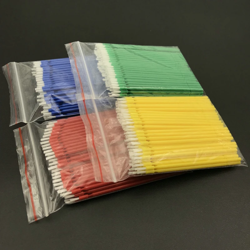 

Hot Sale 100pcs Dental Lab Long Disposable Micro Applicators Brushes Dental Brush