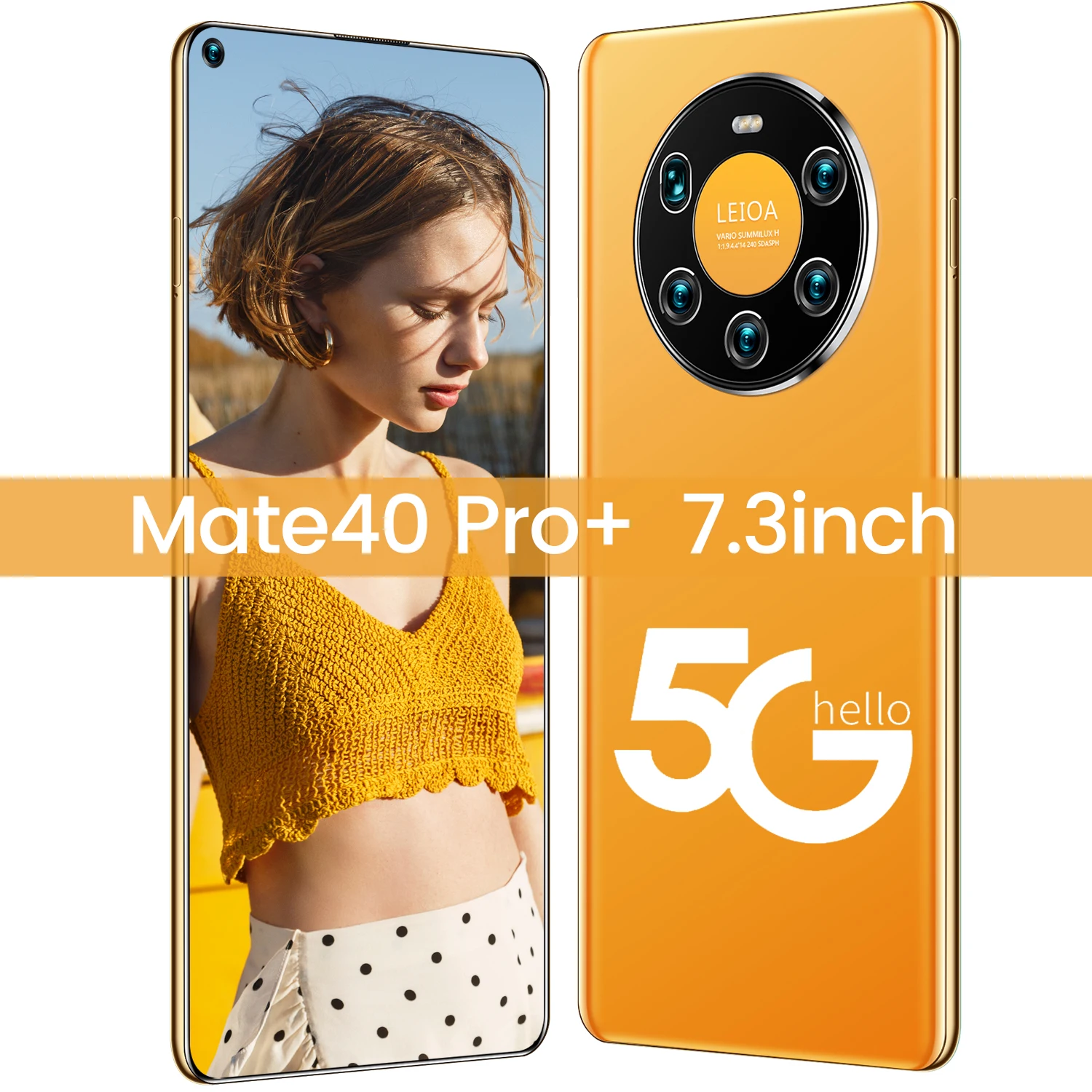 

Global Version Mate40 Pro+ Smartphone Deca Core 6000mAh 12GB 512GB 7.3Inch Full Screen4G LTE 5G Network Mobile Phone