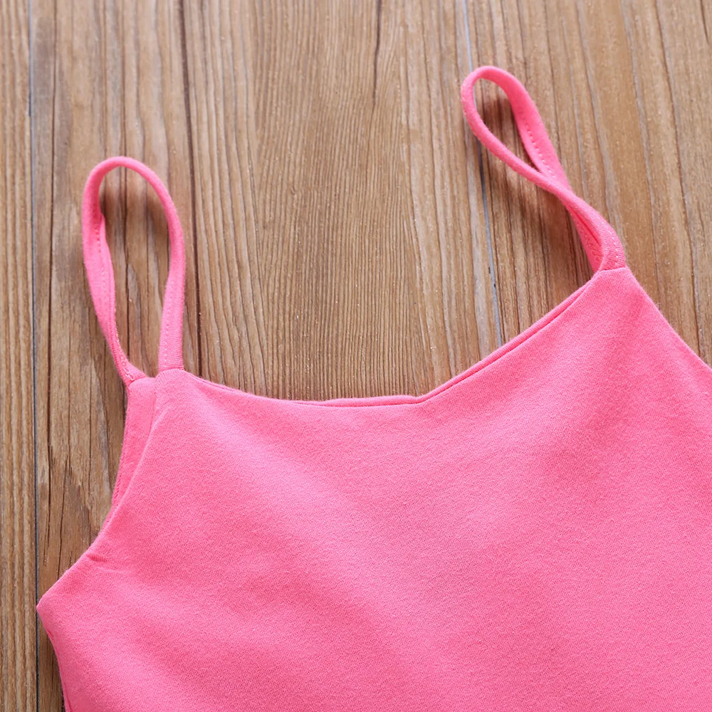 Новое летнее платье для девочек детское на бретелях без рукавов принцессы