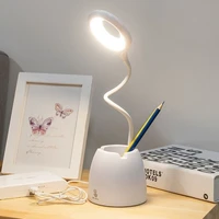 usb desk lamp led table lamp touch dimming free shipping for bedroom table lamp pink blue white color childrens lamp for study