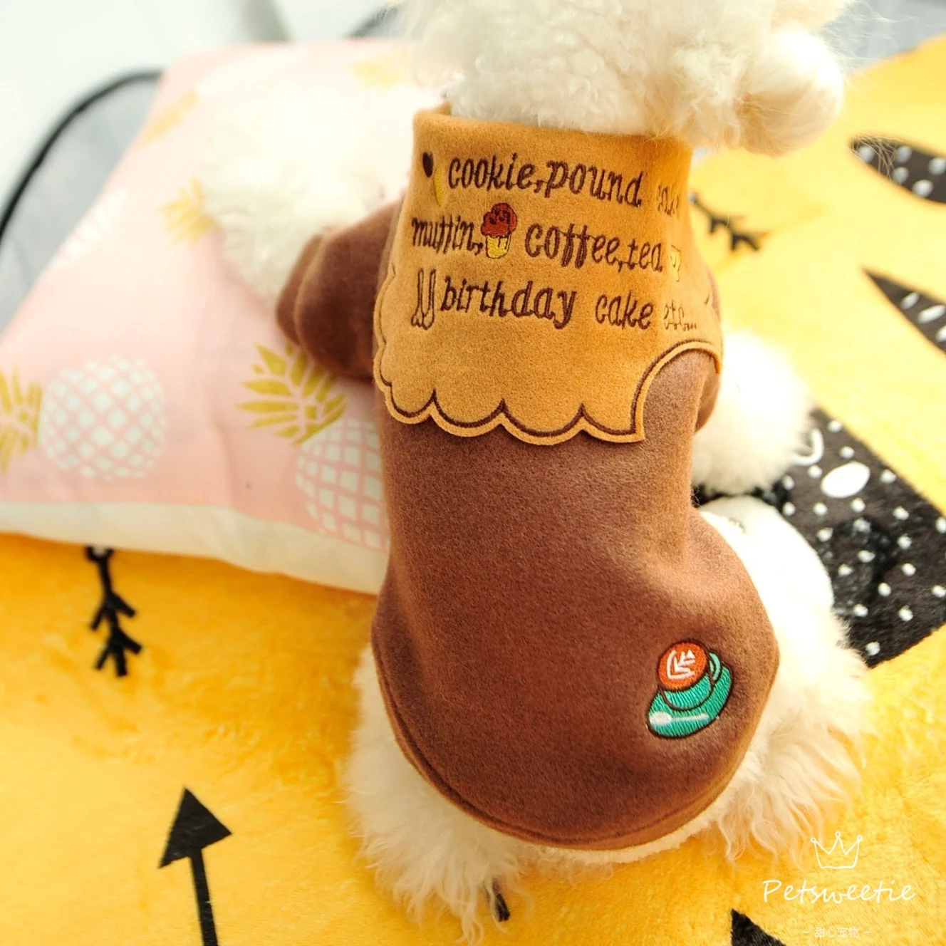 Модная одежда для собак маленьких кошек кофты щенков теплая домашних животных