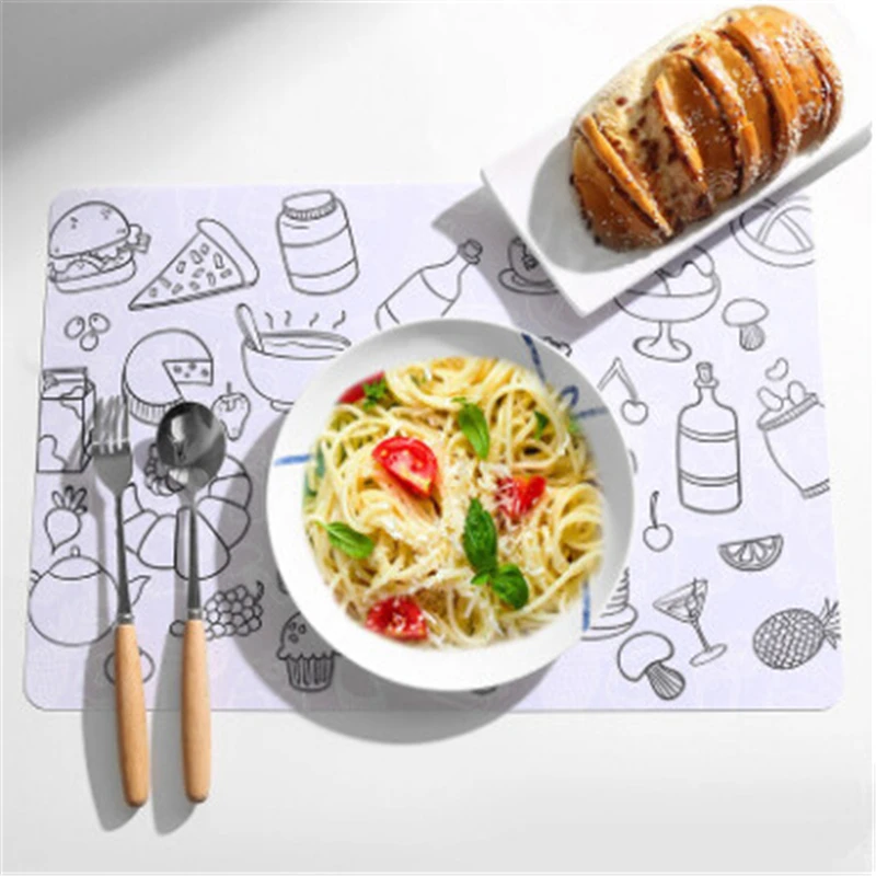 Забавный узор теплоизоляционный коврик водонепроницаемый Настольный подставка
