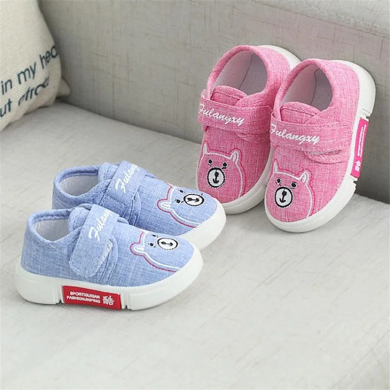 

New 2021 Canvas Baby Shoes Sneakers Soft Cotton Anti Slip Toddler Baby Boy Girl Shoes Boys Girls Casual Shoes First Walkers