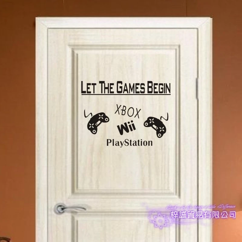 Game Handle Decal Video Controller Sticker Play Gaming Posters Gamer Vinyl Decals Decor Mural Wall | Дом и сад