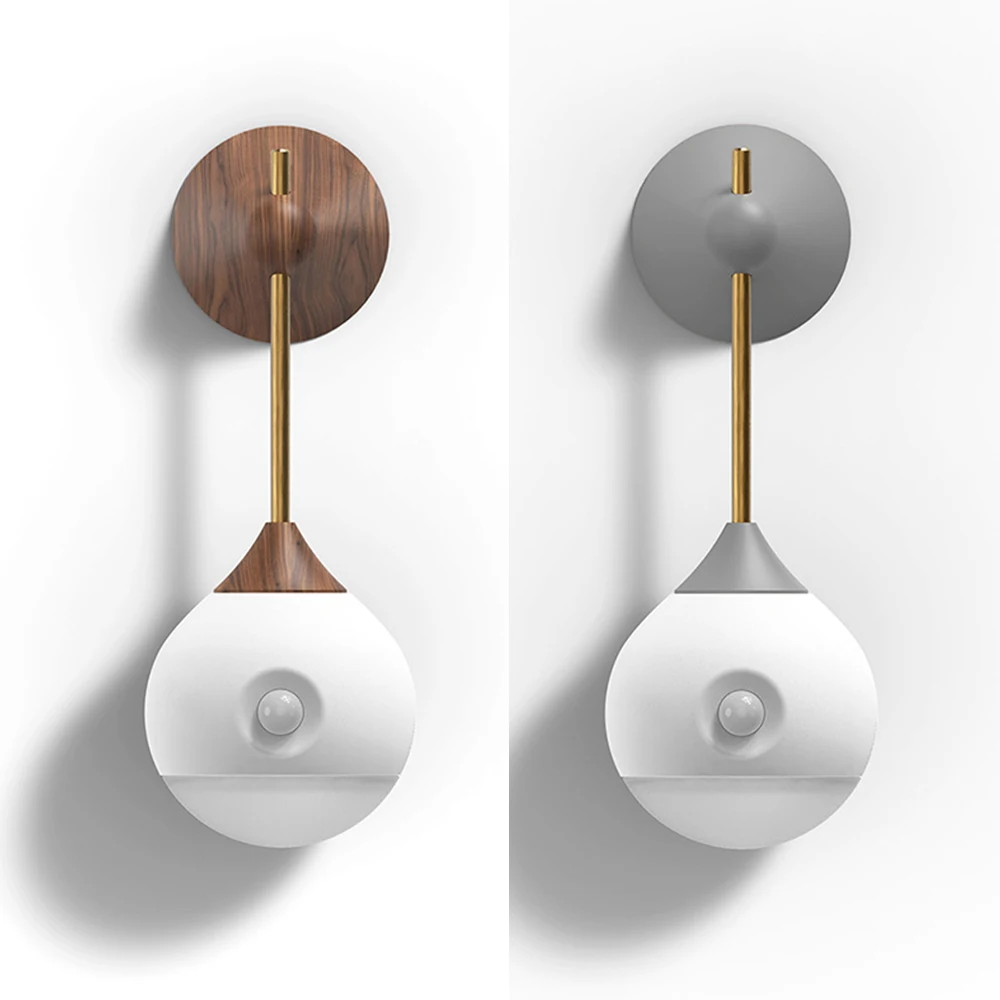 Ночник Настенный светильник 120 градусов Инфракрасный индукционный USB зарядка