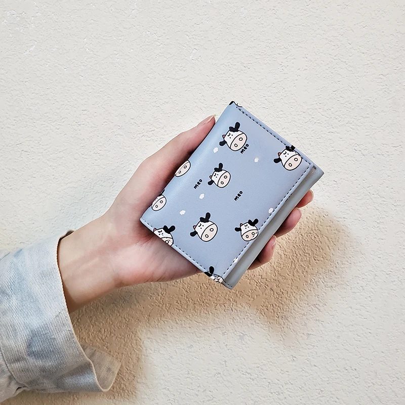 Ins Модный женский короткий кошелек из искусственной кожи Кошелек для монет чехол