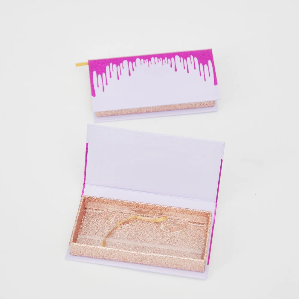 

Коробка для ресниц, упаковочная коробка для ресниц, с логотипом на заказ, в виде книжки, магнитная, 25 мм, накладные ресницы, наклейка для маки...