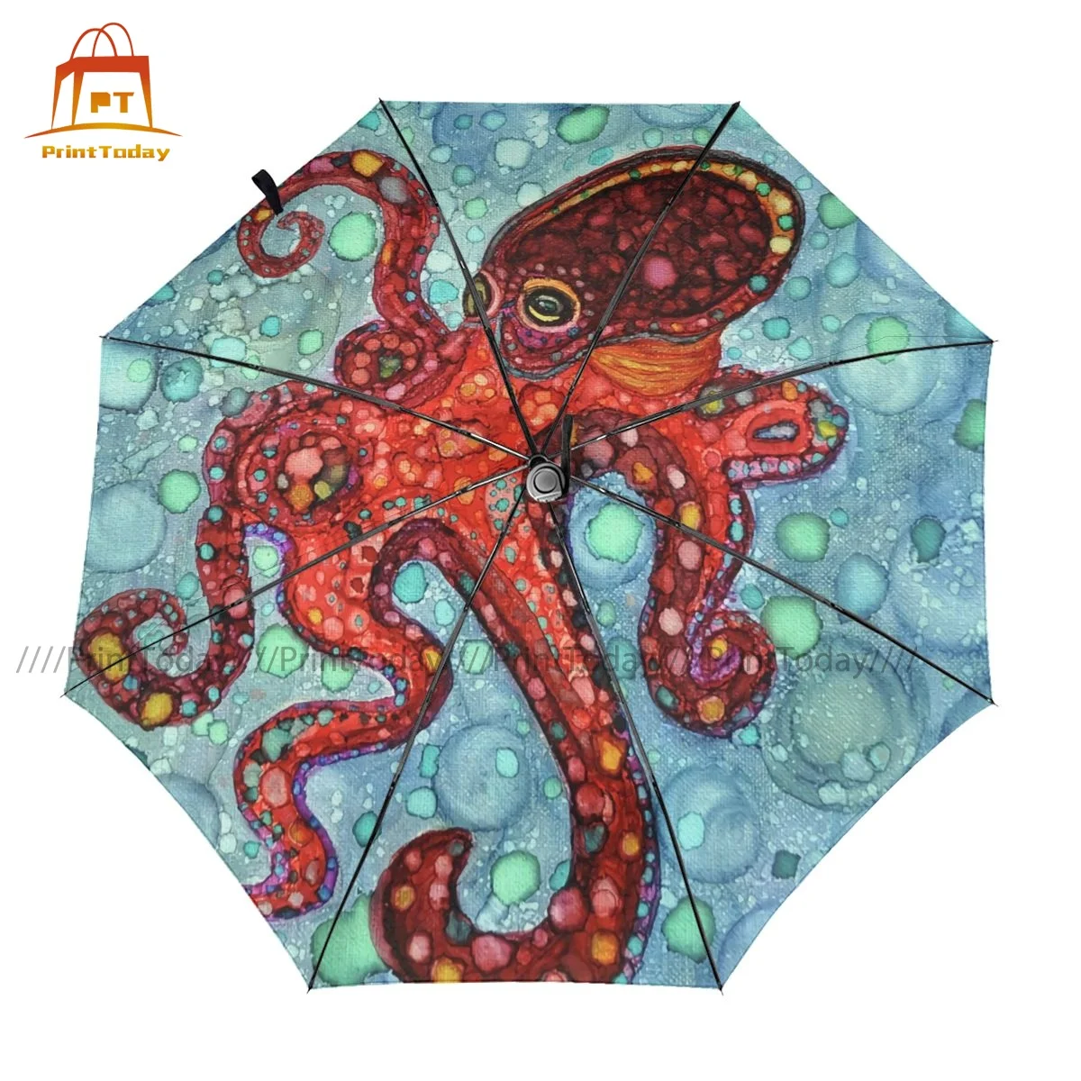 

Octopus Umbrella Unique Portable Umbrella Design Backpack Wind Proof Auto Umbrella